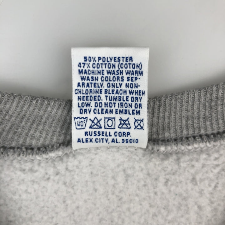 Vintage 90'S Russell ATHLETIC blank sweatshirt, made in the USA, men's size XXL. polyester gray type Vintage Second Hand