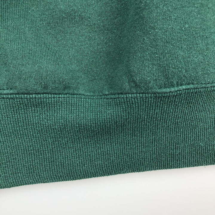 90'S Russell plain blank sweatshirt, sweatshirt, made in USA, men's XL size, vintage cotton green type Vintage Second Hand