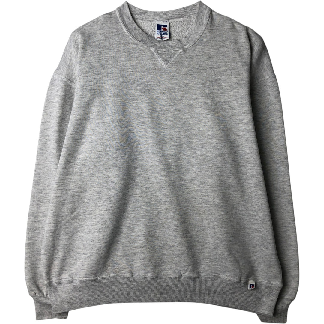 Vintage 90'S Russell ATHLETIC blank sweatshirt, made in the USA, men's size XL. cotton gray type Vintage Second Hand