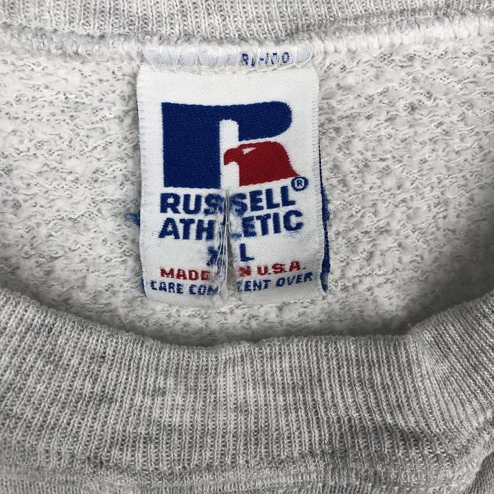 Vintage 90'S Russell ATHLETIC blank sweatshirt, made in the USA, men's size XL. cotton gray type Vintage Second Hand