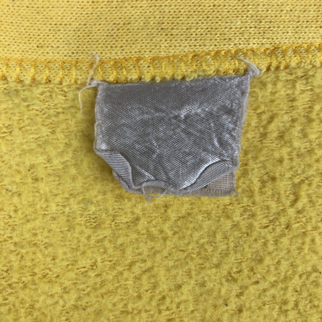 Men's Sweatshirt Cardigan (Size XL) cotton yellow type Vintage Second Hand
