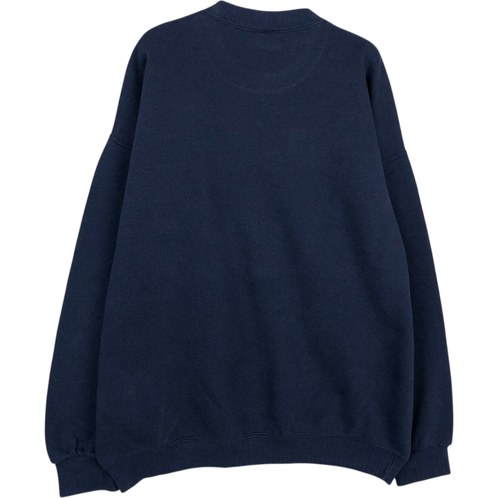 Vintage 90'S Russell ATHLETIC blank sweatshirt, made in the USA, size L, men's cotton navy blue type Vintage Second Hand