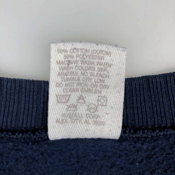 Vintage 90'S Russell ATHLETIC blank sweatshirt, made in the USA, size L, men's cotton navy blue type Vintage Second Hand
