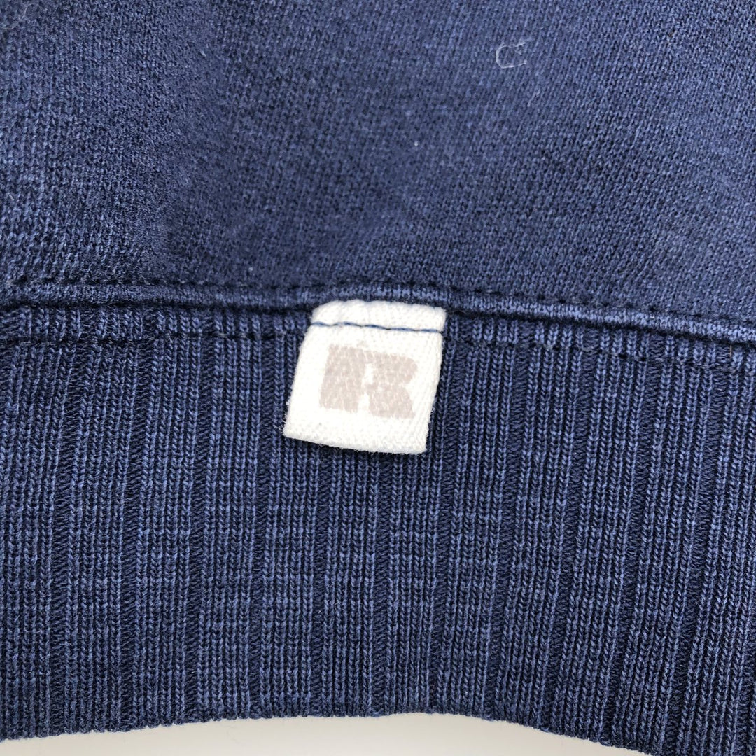 Vintage 90'S Russell ATHLETIC blank sweatshirt, made in the USA, size L, men's cotton navy blue type Vintage Second Hand