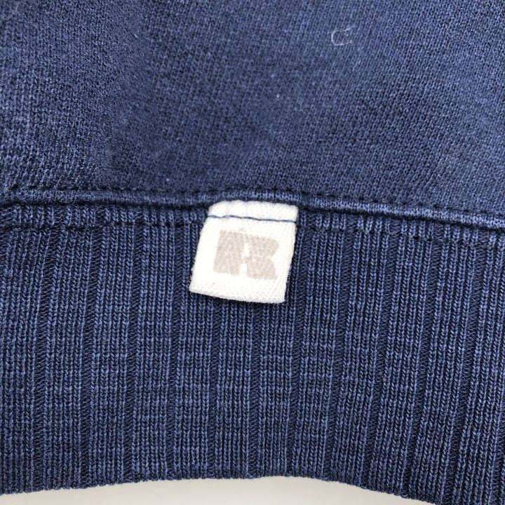 Vintage 90'S Russell ATHLETIC blank sweatshirt, made in the USA, size L, men's cotton navy blue type Vintage Second Hand