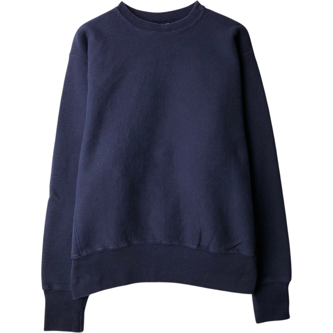 90'S CAMBER Plain Blank Sweatshirt, Made in USA, Men's Size L (Equivalent), Vintage cotton navy blue type Vintage Second Hand