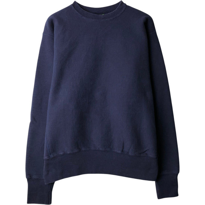 90'S CAMBER Plain Blank Sweatshirt, Made in USA, Men's Size L (Equivalent), Vintage cotton navy blue type Vintage Second Hand