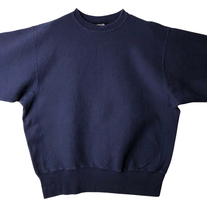 90'S CAMBER Plain Blank Sweatshirt, Made in USA, Men's Size L (Equivalent), Vintage cotton navy blue type Vintage Second Hand