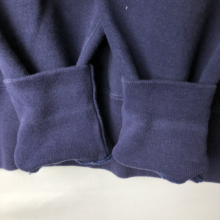 90'S CAMBER Plain Blank Sweatshirt, Made in USA, Men's Size L (Equivalent), Vintage cotton navy blue type Vintage Second Hand