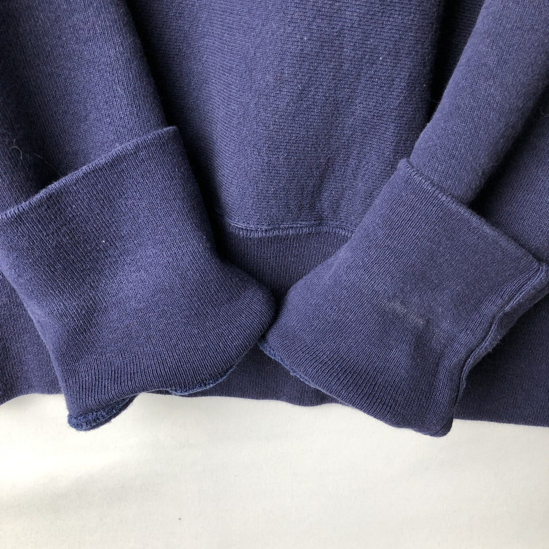 90'S CAMBER Plain Blank Sweatshirt, Made in USA, Men's Size L (Equivalent), Vintage cotton navy blue type Vintage Second Hand
