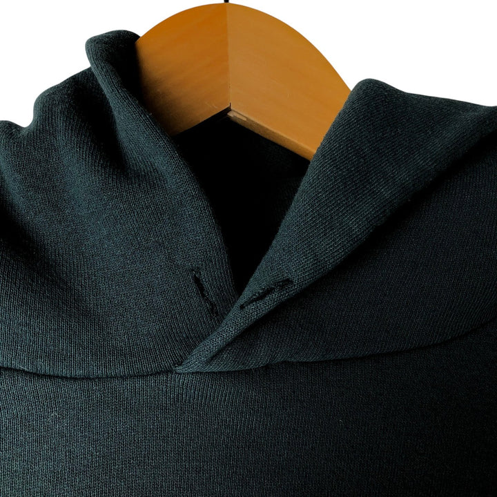 90'S Russell sweatshirt pullover hoodie, made in USA, men's size M, vintage cotton dark green Vintage Second Hand
