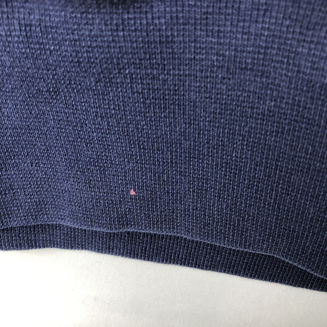 90'S Russell High Cotton Turtleneck Sweatshirt, Made in USA, Men's Size XL (Equivalent), Vintage cotton Navy blue Vintage Second Hand