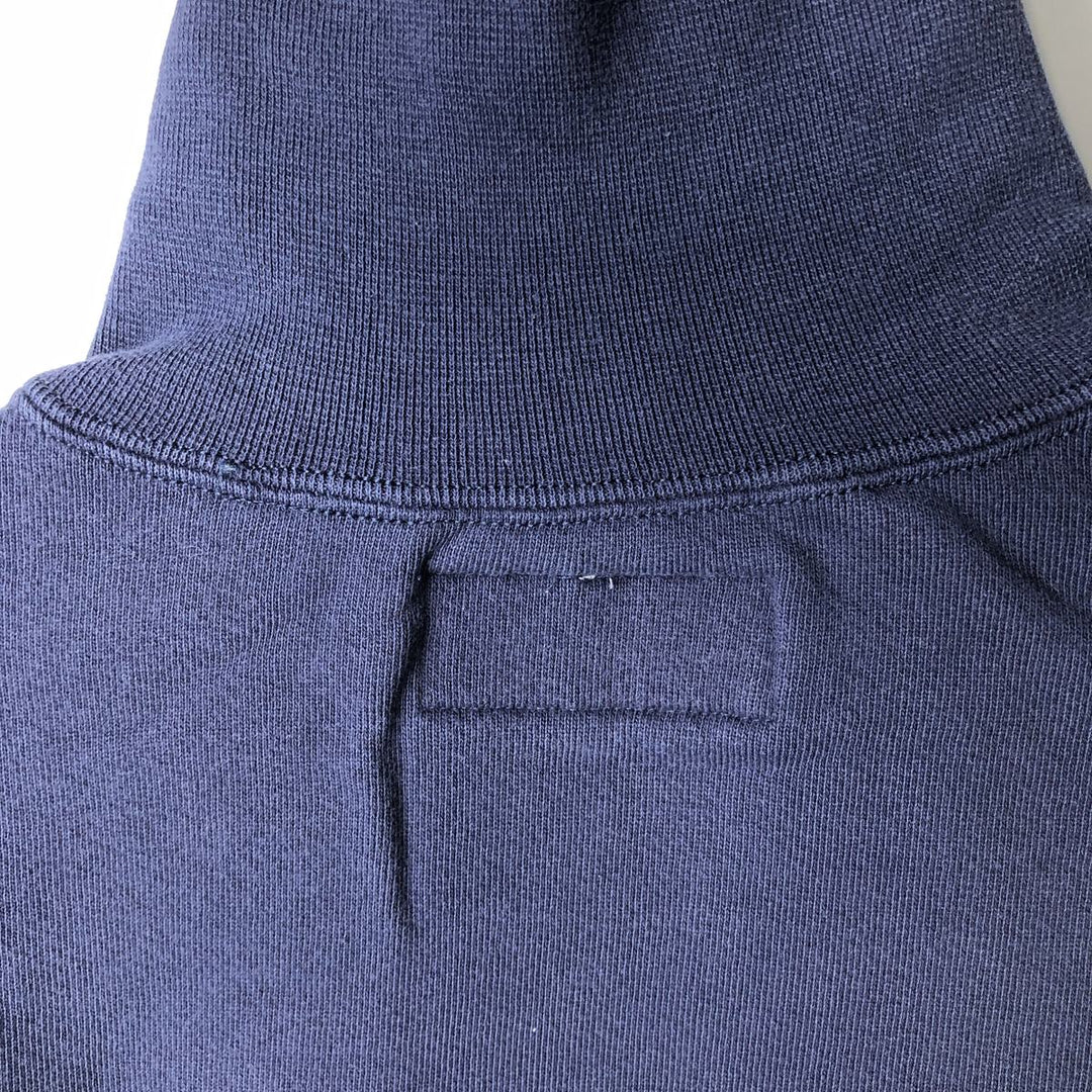 90'S Russell High Cotton Turtleneck Sweatshirt, Made in USA, Men's Size XL (Equivalent), Vintage cotton Navy blue Vintage Second Hand