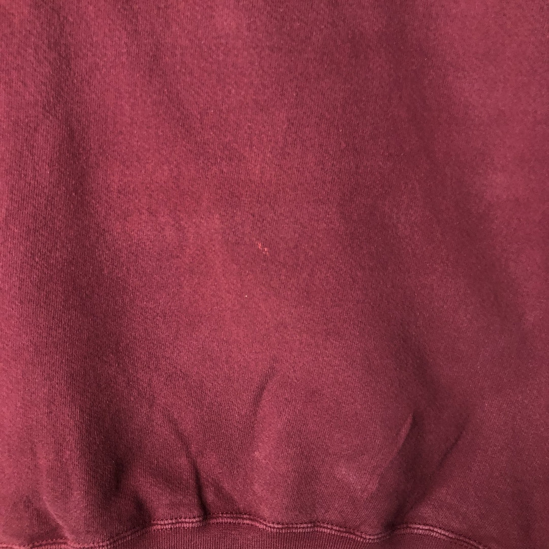 90'S Russell High Cotton Turtleneck Sweatshirt, Made in USA, Men's Size M (Equivalent), Vintage cotton Red type red-purple Vintage Second Hand