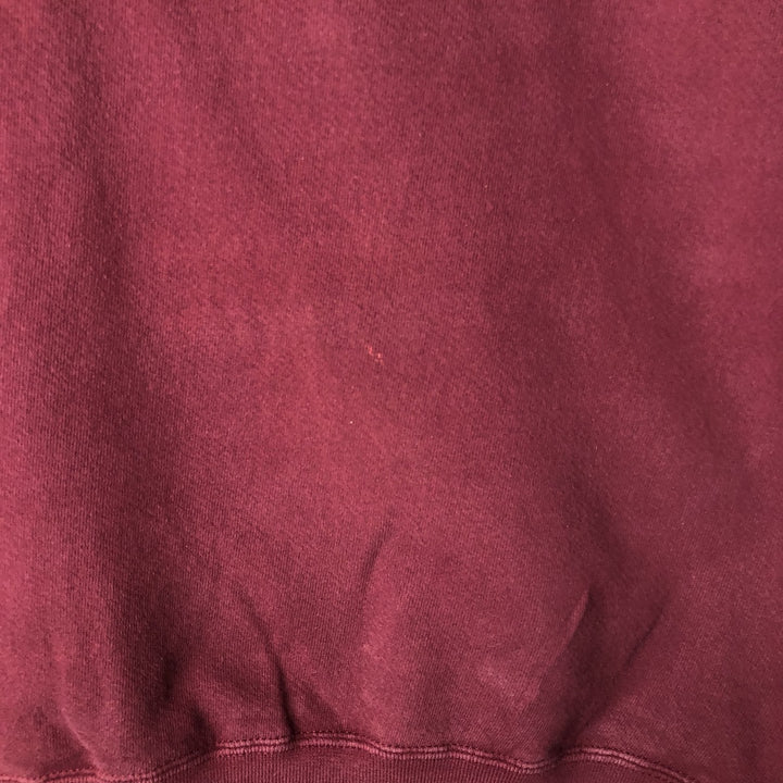 90'S Russell High Cotton Turtleneck Sweatshirt, Made in USA, Men's Size M (Equivalent), Vintage cotton Red type red-purple Vintage Second Hand