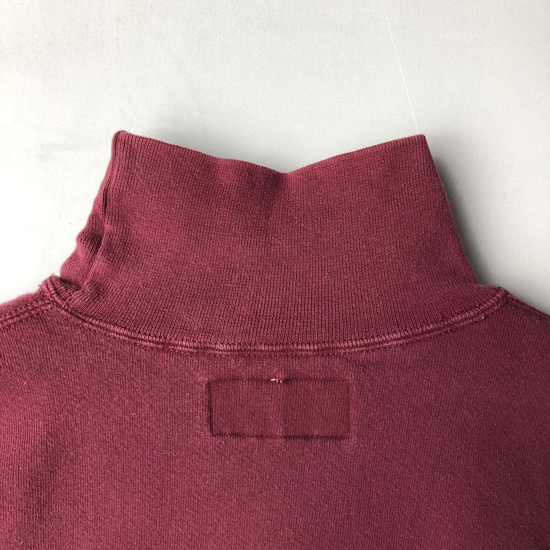90'S Russell High Cotton Turtleneck Sweatshirt, Made in USA, Men's Size M (Equivalent), Vintage cotton Red type red-purple Vintage Second Hand