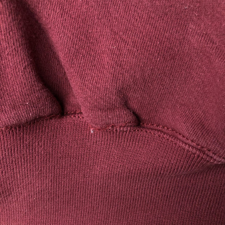 90'S Russell High Cotton Turtleneck Sweatshirt, Made in USA, Men's Size M (Equivalent), Vintage cotton Red type red-purple Vintage Second Hand