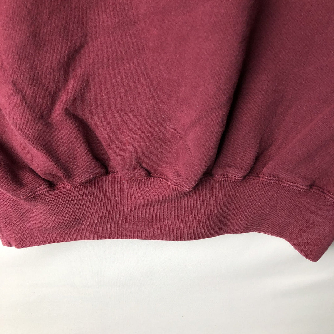 90'S Russell High Cotton Turtleneck Sweatshirt, Made in USA, Men's Size M (Equivalent), Vintage cotton Red type red-purple Vintage Second Hand