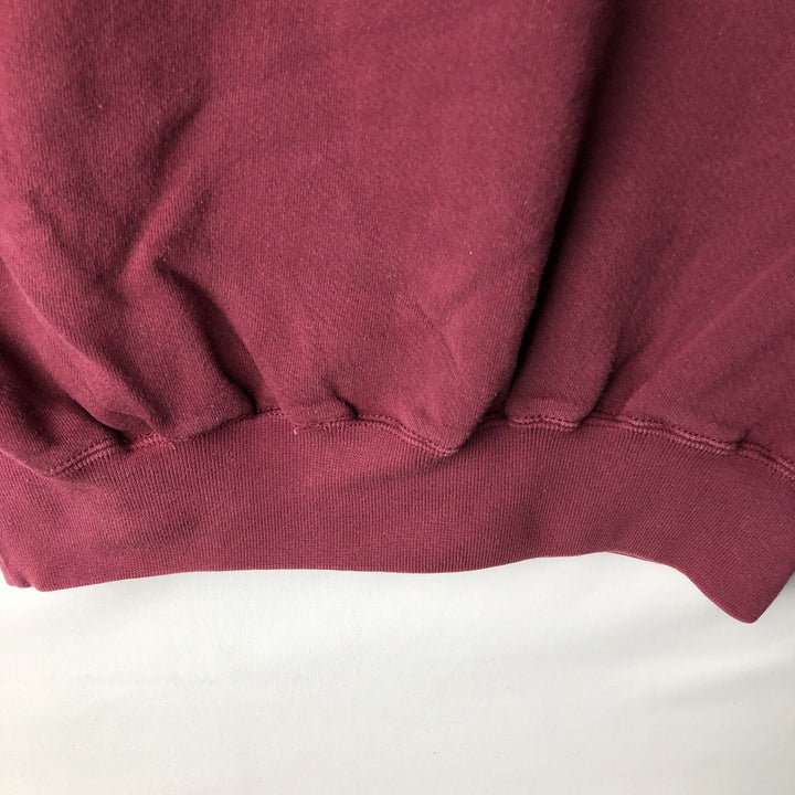 90'S Russell High Cotton Turtleneck Sweatshirt, Made in USA, Men's Size M (Equivalent), Vintage cotton Red type red-purple Vintage Second Hand