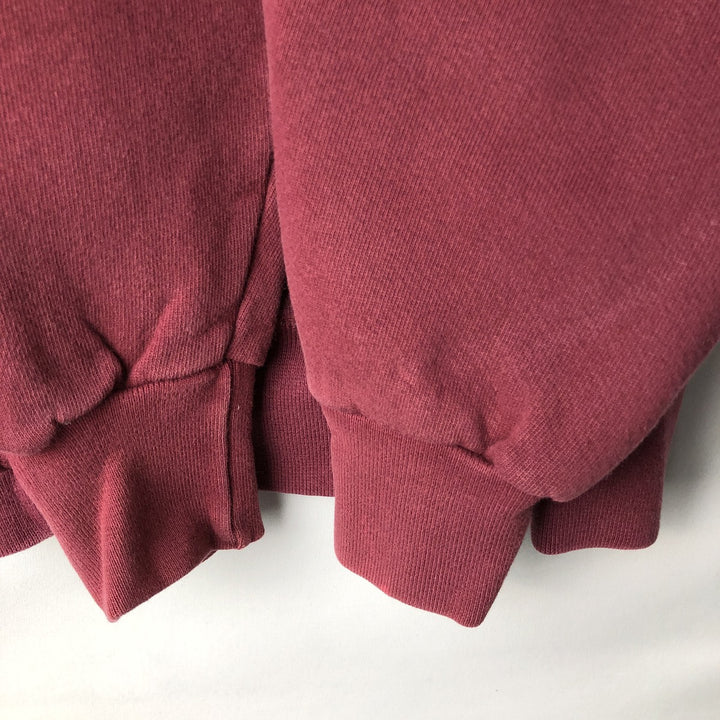 90'S Russell High Cotton Turtleneck Sweatshirt, Made in USA, Men's Size M (Equivalent), Vintage cotton Red type red-purple Vintage Second Hand