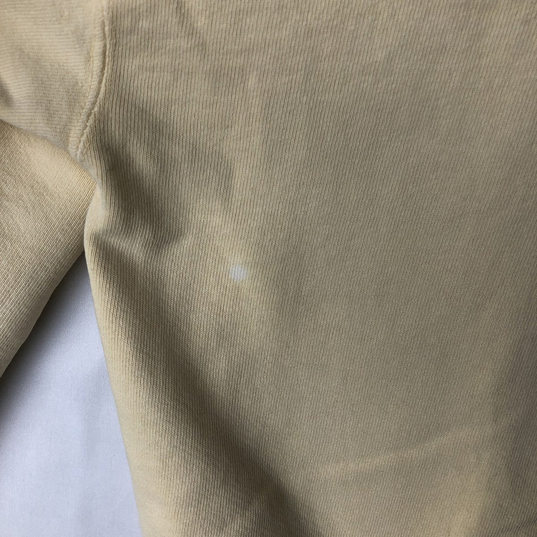Vintage 90'S Russell High Cotton Blank Sweatshirt, Made in USA, Men's Size L cotton lemon yellow Vintage Second Hand