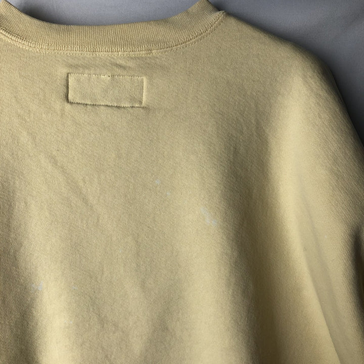 Vintage 90'S Russell High Cotton Blank Sweatshirt, Made in USA, Men's Size L cotton lemon yellow Vintage Second Hand