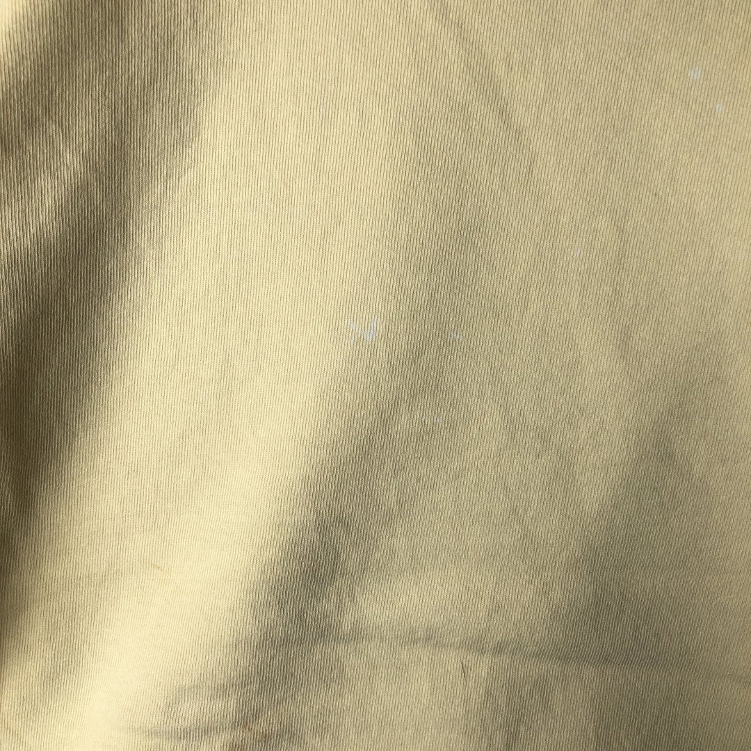 Vintage 90'S Russell High Cotton Blank Sweatshirt, Made in USA, Men's Size L cotton lemon yellow Vintage Second Hand