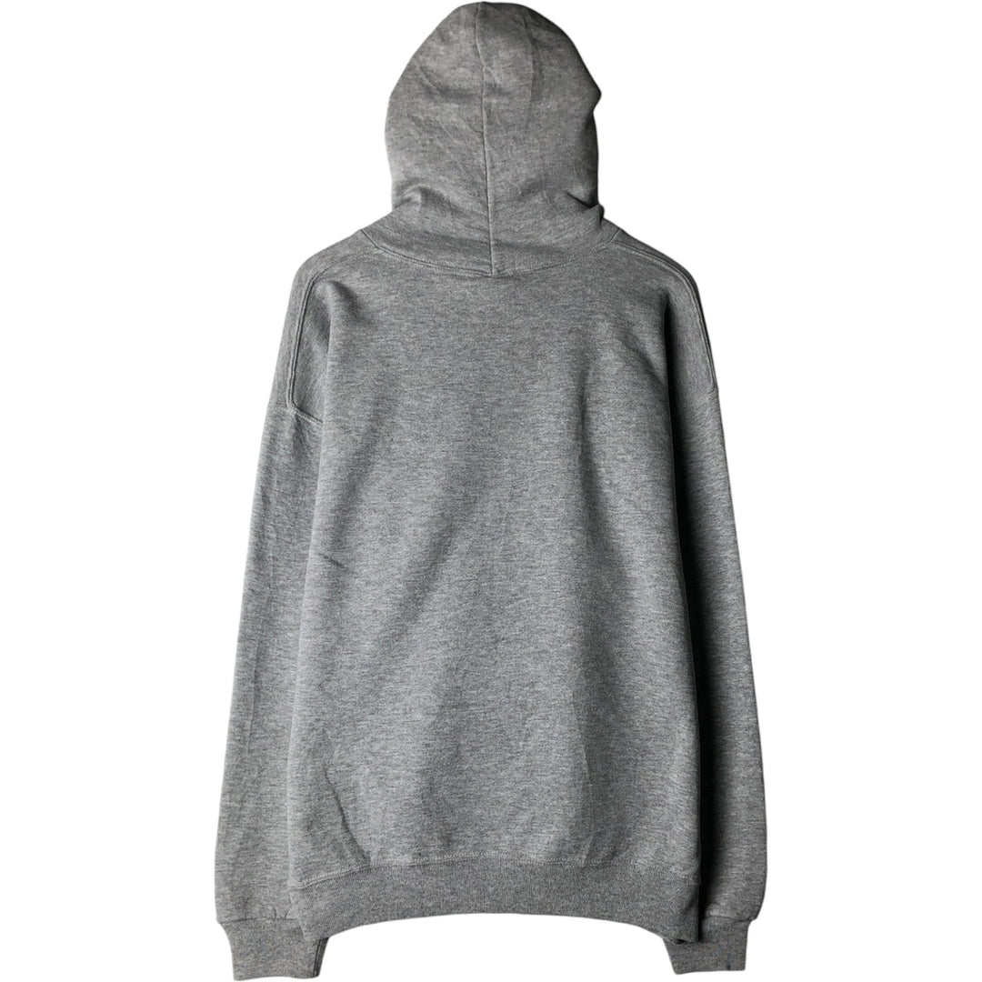 90'S Russell Athletic Sweatshirt Pullover Hoodie, Made in USA, Men's Size XL (Equivalent), Vintage polyester gray type Vintage Second Hand