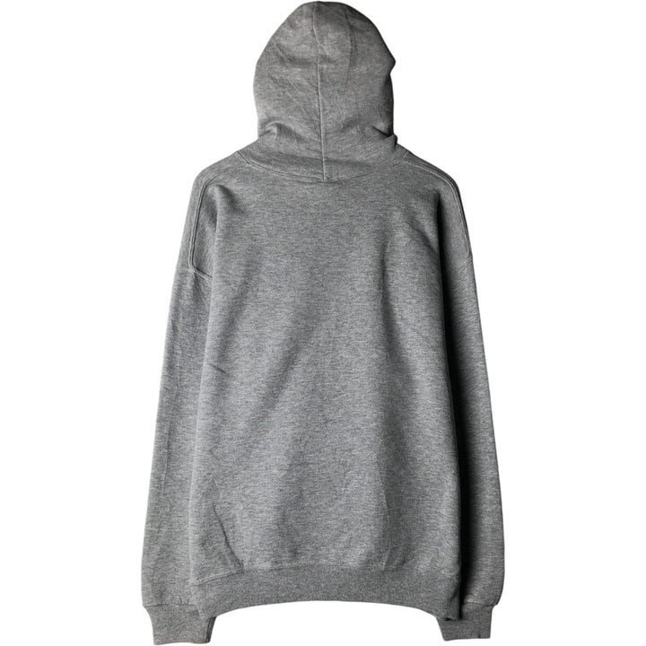 90'S Russell Athletic Sweatshirt Pullover Hoodie, Made in USA, Men's Size XL (Equivalent), Vintage polyester gray type Vintage Second Hand