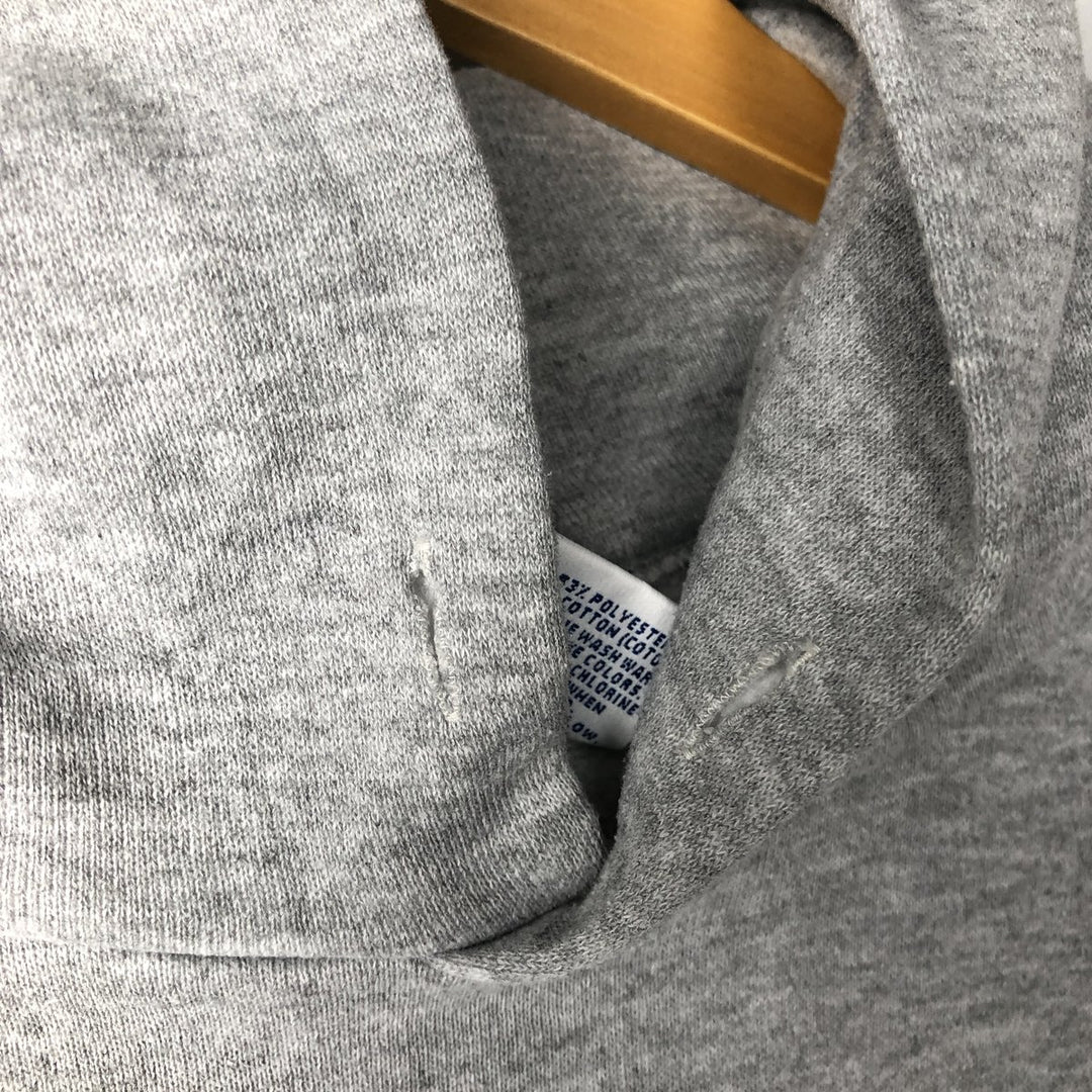90'S Russell Athletic Sweatshirt Pullover Hoodie, Made in USA, Men's Size XL (Equivalent), Vintage polyester gray type Vintage Second Hand
