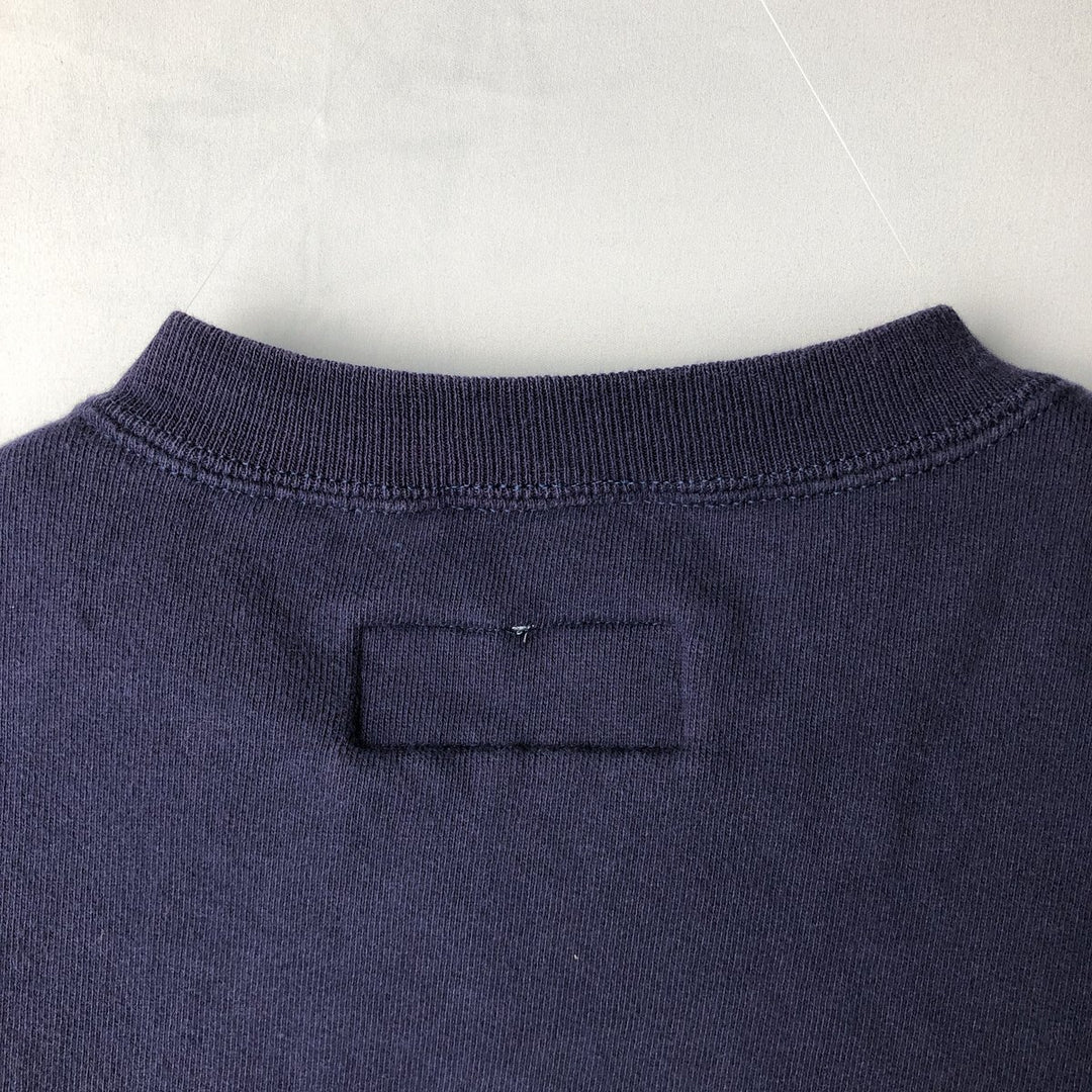 90'S Russell High Cotton Plain Blank Sweatshirt, Men's Size XL (Equivalent), Vintage cotton navy blue type Vintage Second Hand