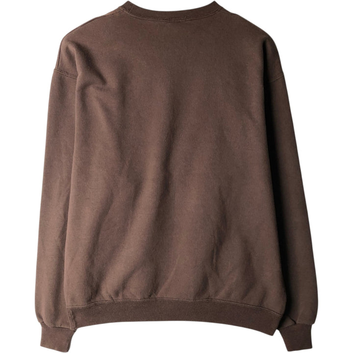 Pleasant Skade Message Print Sweatshirt (Women's Size M) cotton brown type Vintage Second Hand