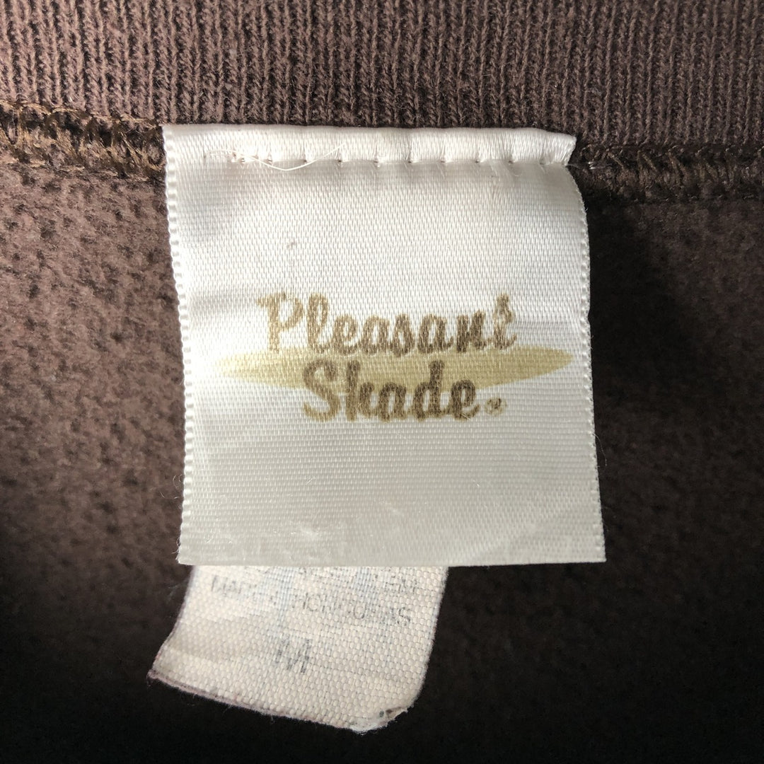 Pleasant Skade Message Print Sweatshirt (Women's Size M) cotton brown type Vintage Second Hand