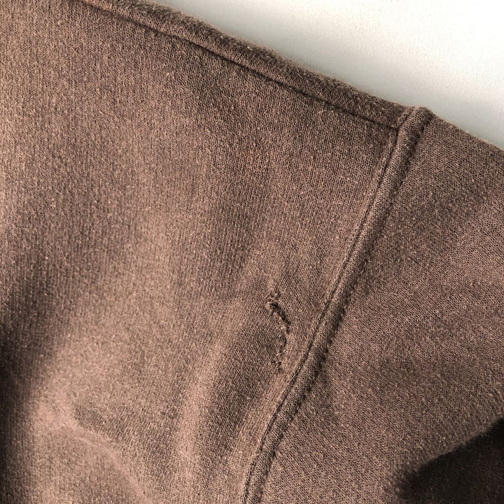 Pleasant Skade Message Print Sweatshirt (Women's Size M) cotton brown type Vintage Second Hand