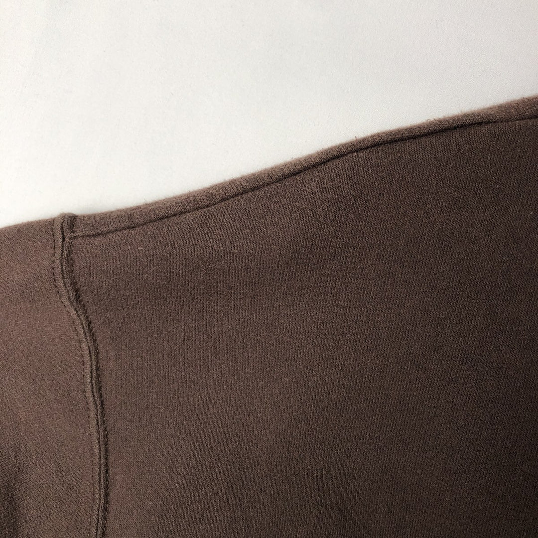 Pleasant Skade Message Print Sweatshirt (Women's Size M) cotton brown type Vintage Second Hand