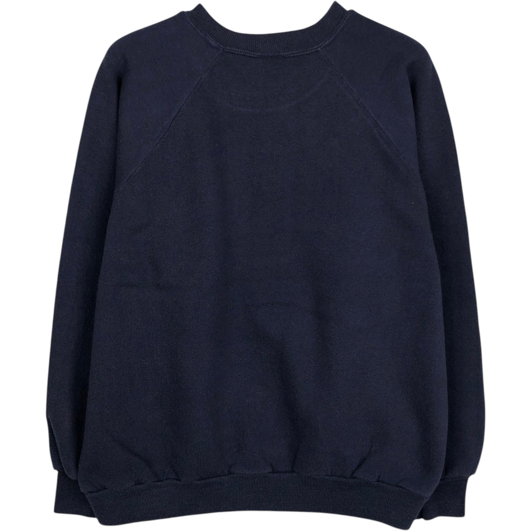 70s-80'S Jerzees by Russell Printed Sweatshirt, Made in USA, Women's Size M (approx.), Vintage cotton navy blue type Vintage Second Hand