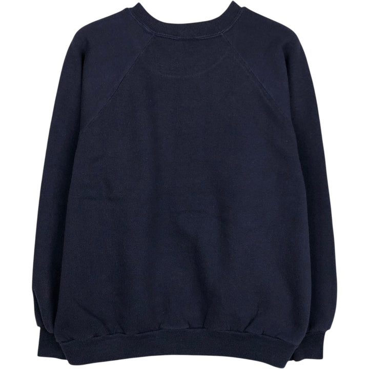 70s-80'S Jerzees by Russell Printed Sweatshirt, Made in USA, Women's Size M (approx.), Vintage cotton navy blue type Vintage Second Hand