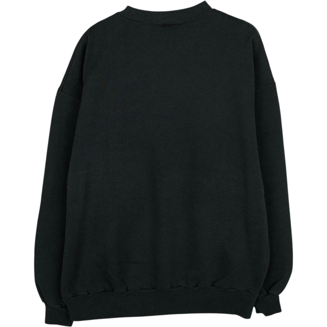 80s-90'S Jerzees printed sweatshirt, made in USA, women's size XL equivalent, vintage. cotton black type Vintage Second Hand