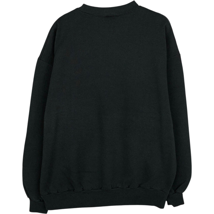80s-90'S Jerzees printed sweatshirt, made in USA, women's size XL equivalent, vintage. cotton black type Vintage Second Hand