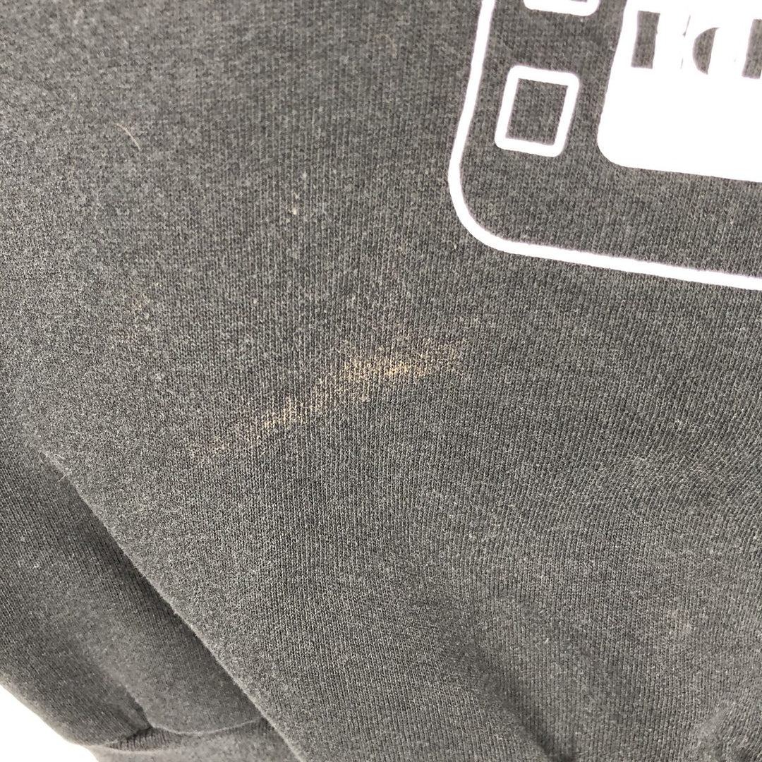 80s-90'S Jerzees printed sweatshirt, made in USA, women's size XL equivalent, vintage. cotton black type Vintage Second Hand