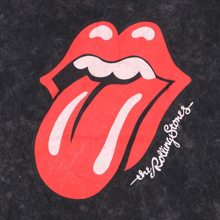 THE ROLLING STONES The Rolling Stones Band T-shirt Band T Men's L size cotton black type Vintage Second Hand