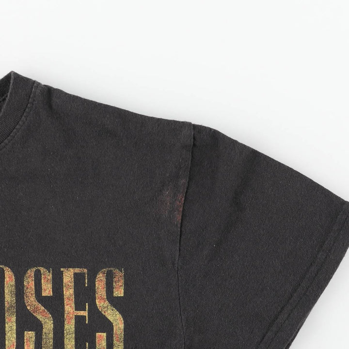 GUNS N' ROSES Guns N' Roses Band T-shirt Band T Men's S size cotton black type Vintage Second Hand