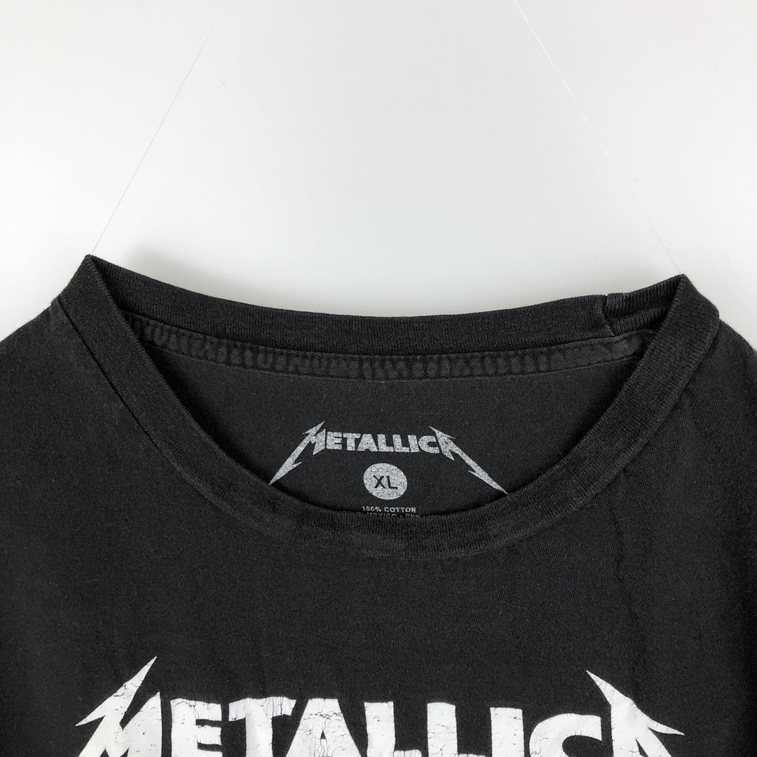 Metallica Band T-shirt, Band T, Men's XL size cotton black type Vintage Second Hand