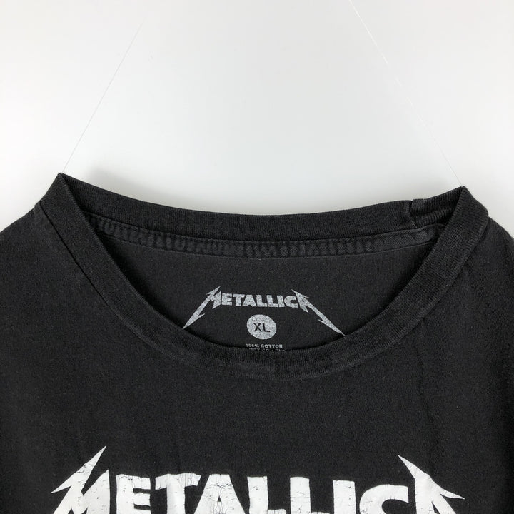 Metallica Band T-shirt, Band T, Men's XL size cotton black type Vintage Second Hand
