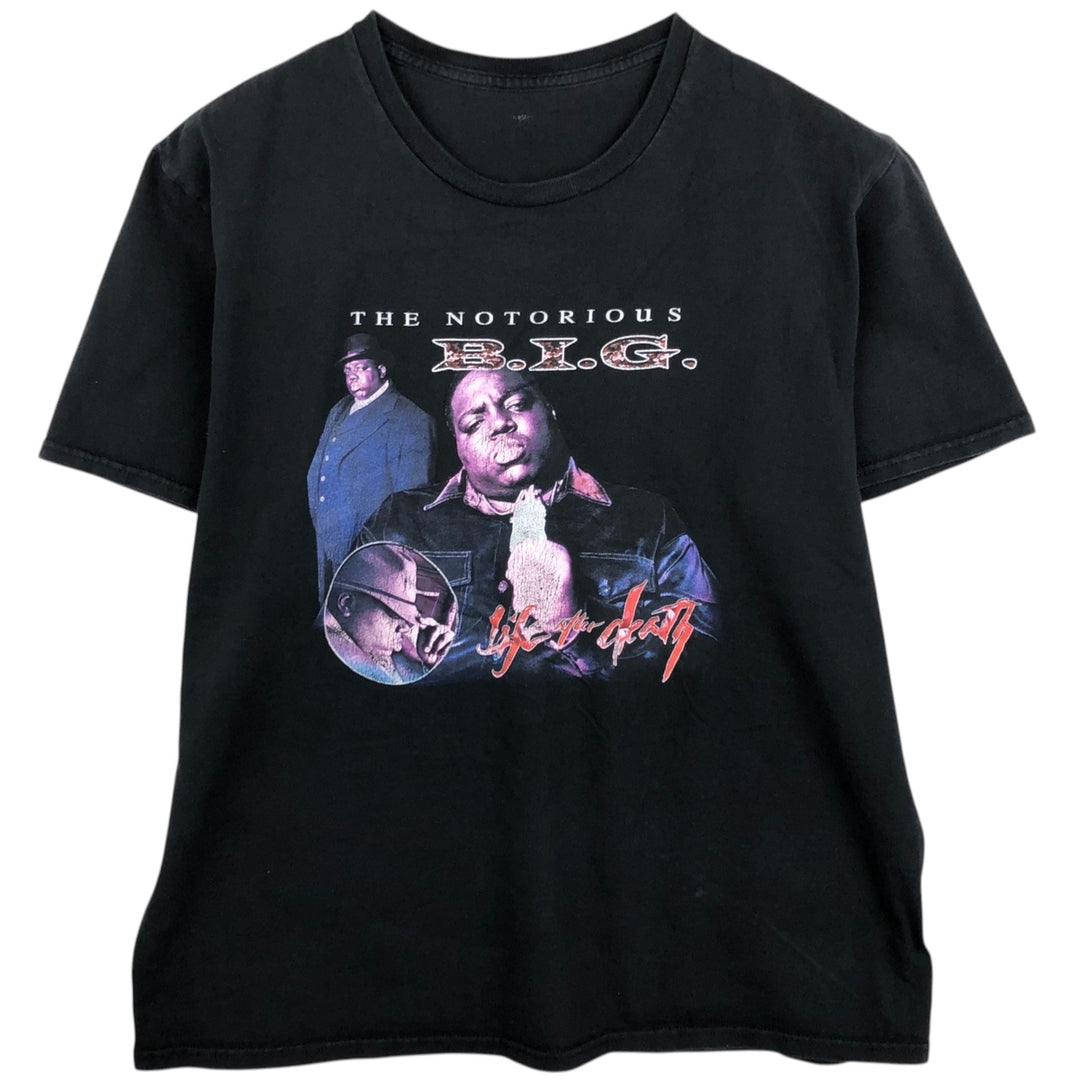 THE NOTORIUS BIG Rap T-shirt, Men's Size M unclear black type Vintage Second Hand