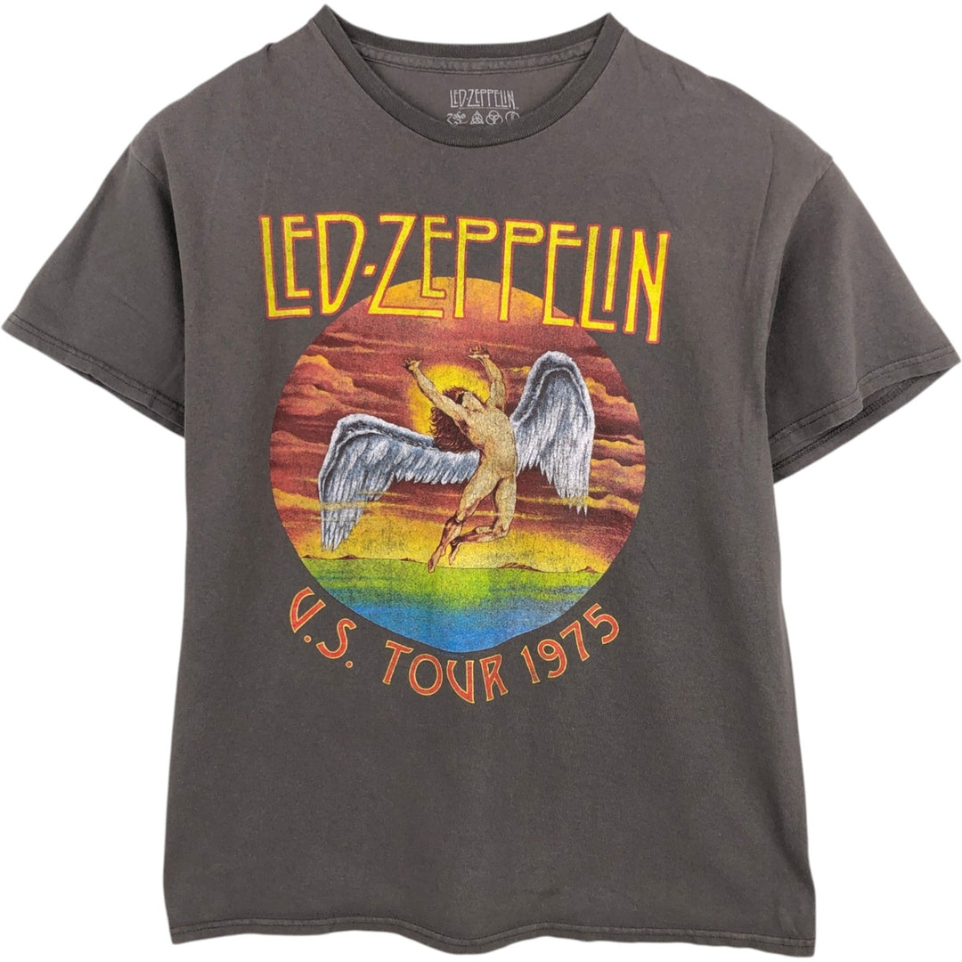 Led Zeppelin Band T-shirt, Band T, Men's L size cotton gray type Vintage Second Hand