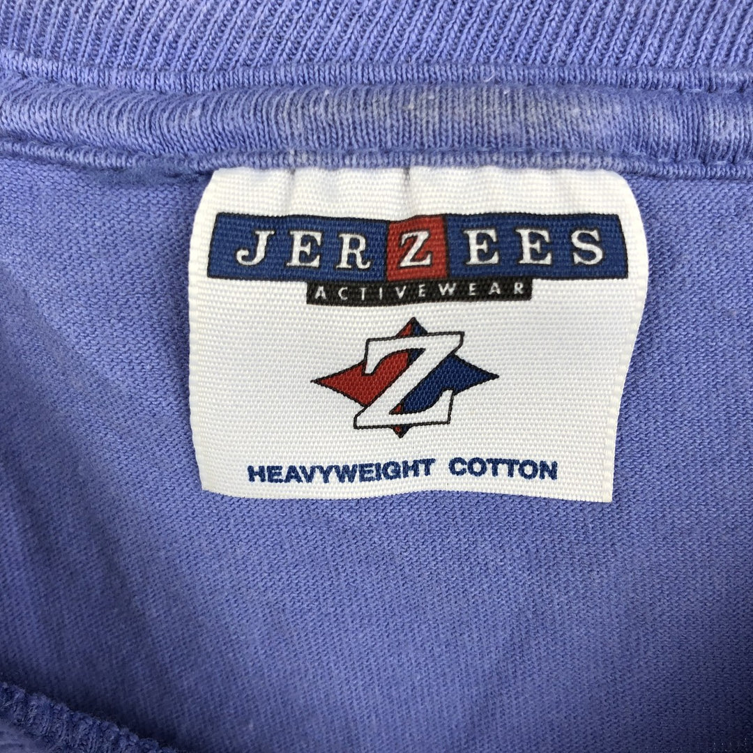 Jerzees 3 Fools on 3 Stools Band T-Shirt (Men's XL equivalent) cotton blue type Vintage Second Hand