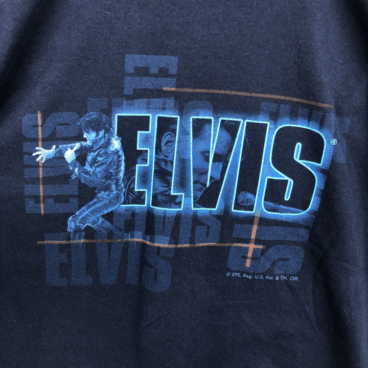 Gildan Elvis Presley Band T-shirt, Men's Size XL (approx.) cotton navy blue type Vintage Second Hand