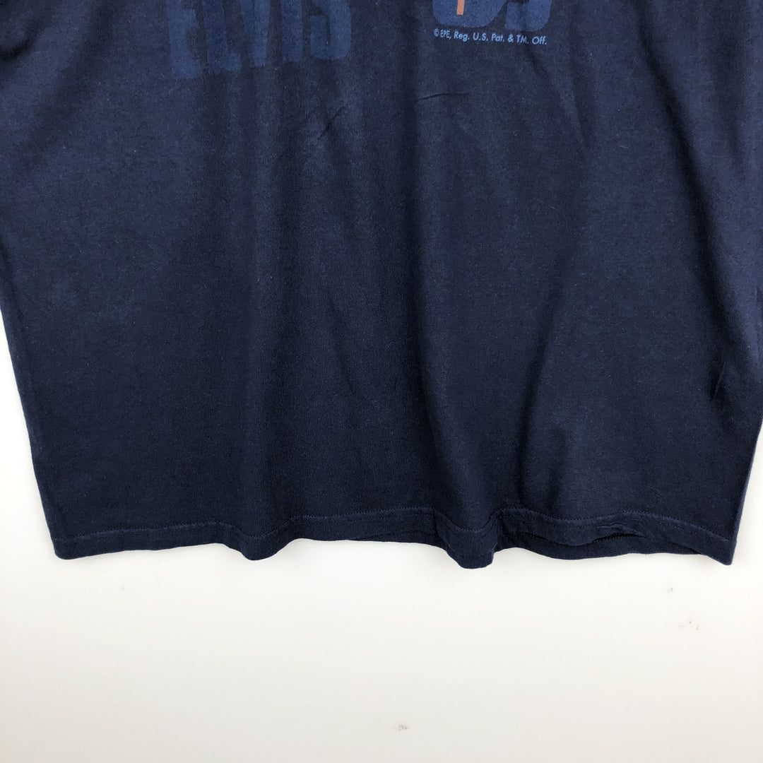Gildan Elvis Presley Band T-shirt, Men's Size XL (approx.) cotton navy blue type Vintage Second Hand