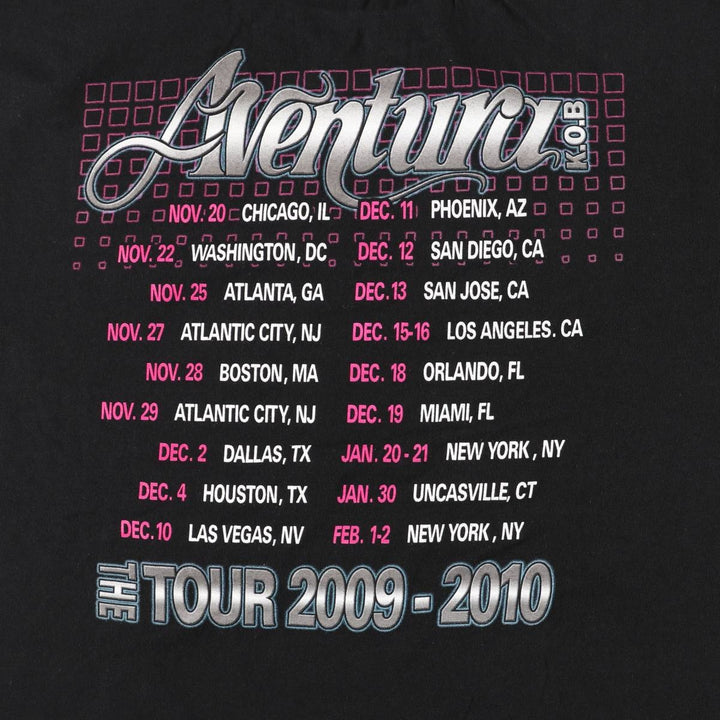 Anvil Aventura Band T-Shirt, Men's XL equivalent. cotton black type Vintage Second Hand
